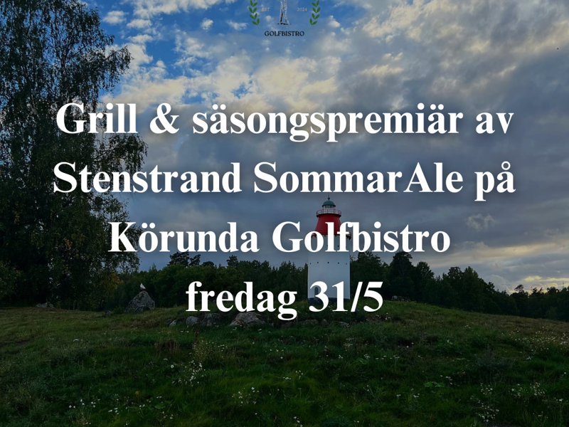 Grill & säsongspremiär av Stenstrand SommarAle på fredag